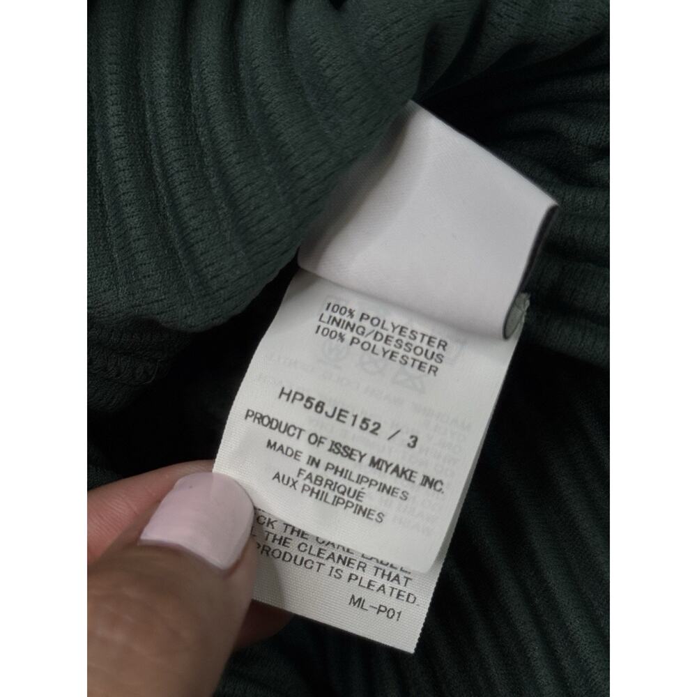 ISSEY MIYAKE HOMME PLISSÉ EVERGREEN V-NECK BUTTON UP TANK TOP VEST SIZE 3 M/L - Picture 10 of 16